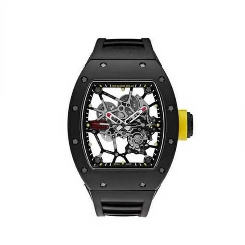 Richarmill Watch Automatyczne mechaniczne Szwajcarskie Ruch na rękę zegarki Richarmill Automatyczne mechaniczne zegarek na rękę Tourbillon WIDZA RAFA WN-GP7L