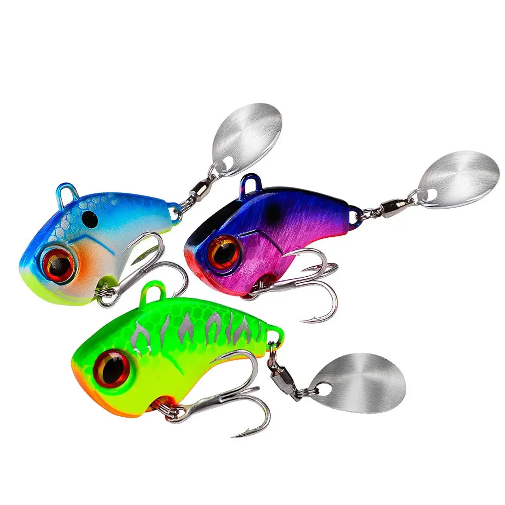 Cebos Señuelos Señuelos de Pesca Bamboleo Giratorio Metal Vib Vibración Cebo Pesca de invierno 6g 15g 28g Cebos duros artificiales Spinner Cuchara Señuelo Pesca 231020