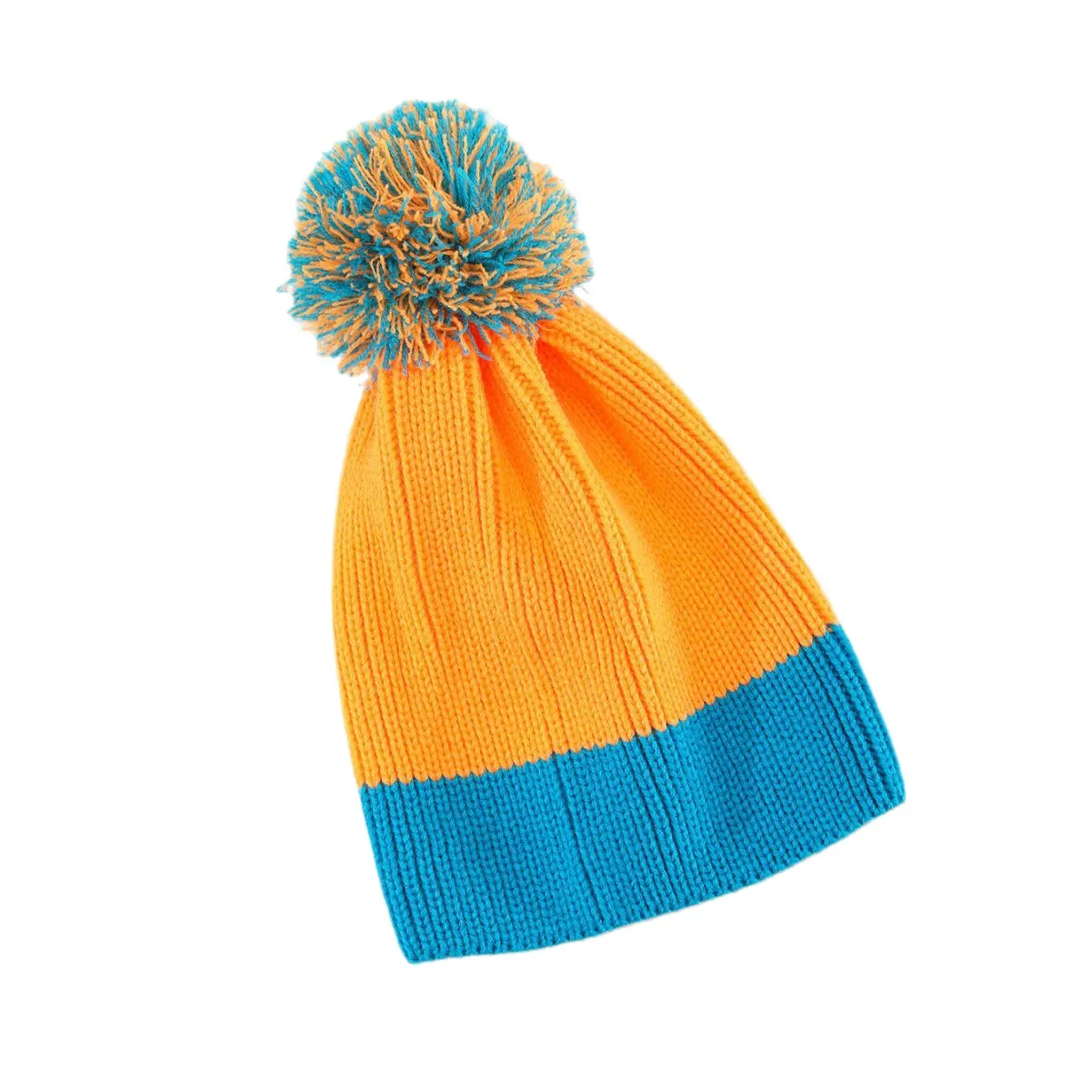 Chapeau tricoté multicolore, protection contre le froid et la chaleur en automne et en hiver, boule de fourrure assortie, chapeau tricoté pour adulte 1020