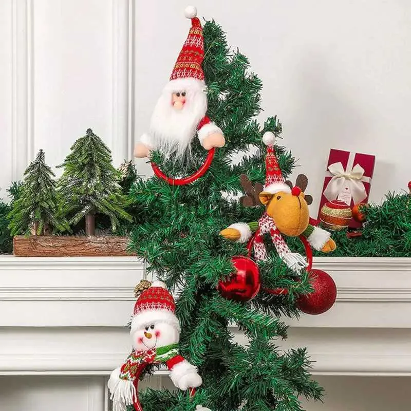 Décorations de Noël La décoration de scène de cintre de serviette d'élan ajoute une atmosphère chaleureuse à Noël ajoute une touche chaleureuse et crée une atmosphère festive charme x1020