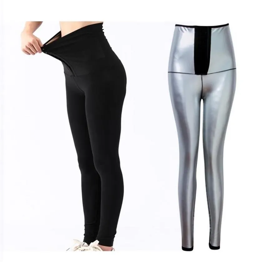 Mulheres Shapers Mulheres Prata Íon Thermo Calças Suor Sauna Ternos Corpo Mulher Cintura Trainer Emagrecimento Shorts Meninas Fitness Leggi314Z