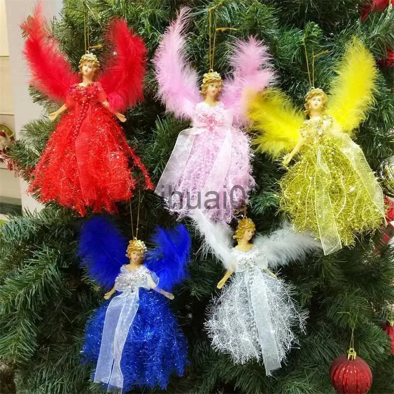 Décorations de Noël Pendentif ange de Noël ange décoration d'arbre de Noël arbre de Noël ange haut avec ange de vacances fait à la main x1020