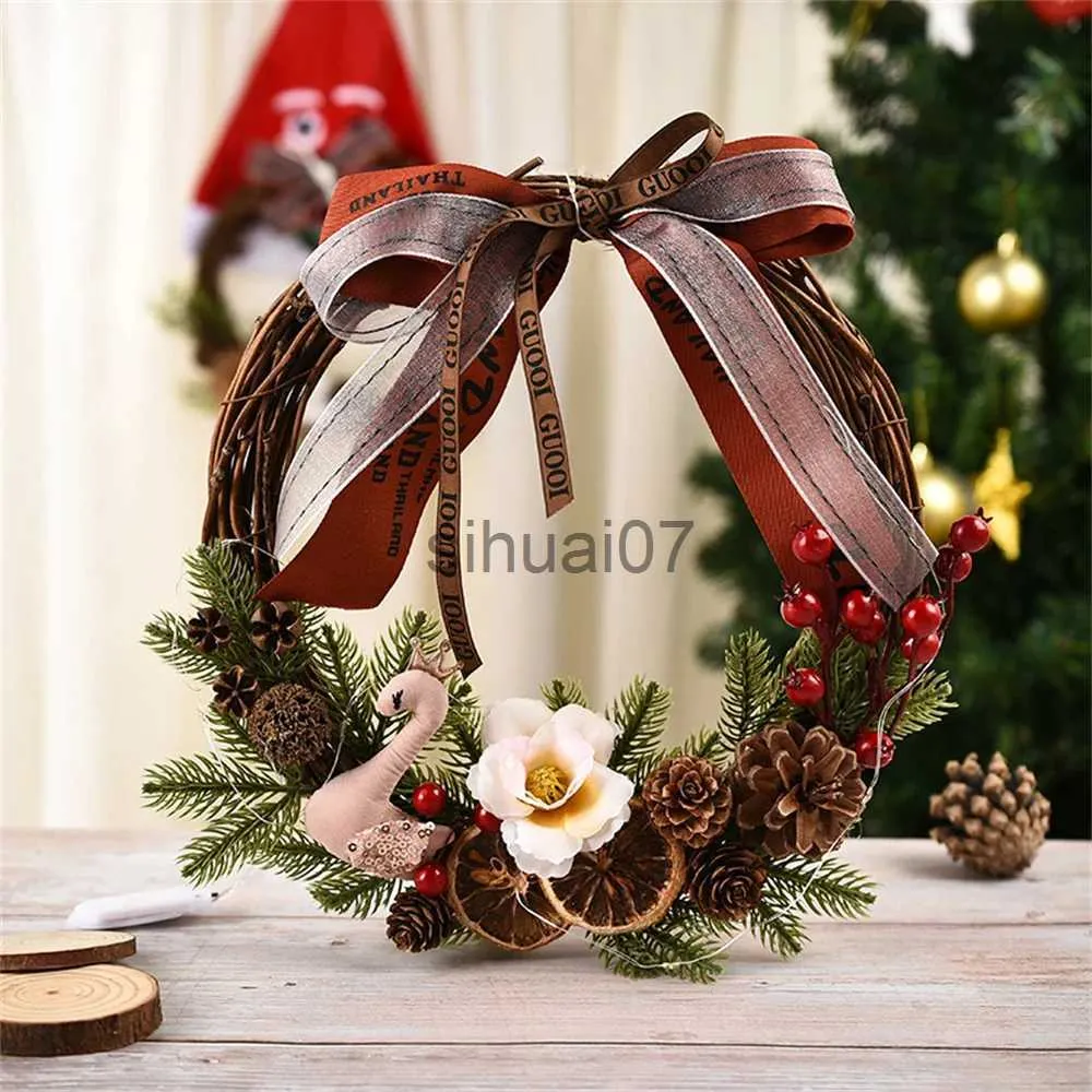 Decorações de Natal Bela simulação de Natal Decoração de granito Simulação de árvore de Natal Pingente de granito Decoração de férias elegante x1020