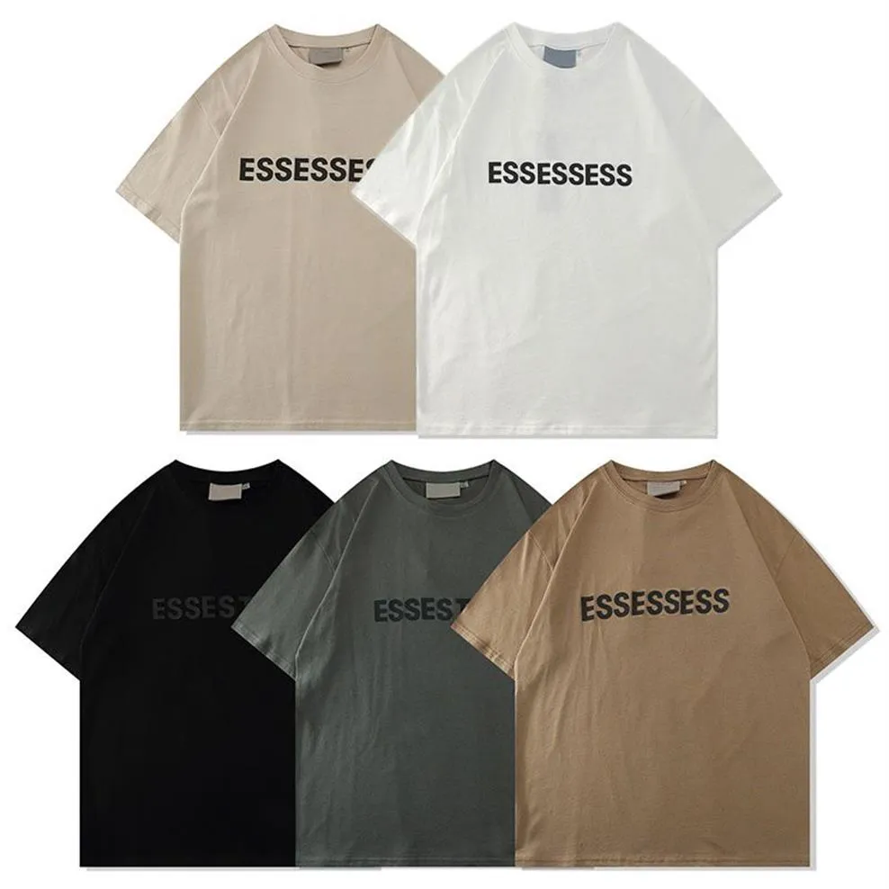 Masculas camisetas femininas designers camisetas de algodão espesso Versão de verão Tees de moda Tops Man Letter casual Casual Clothing Cloth200f