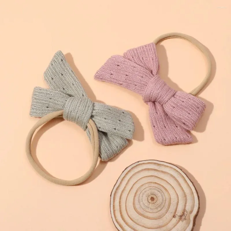 Accessori per capelli Fascia in nylon elastico per capelli con fiocco carino per bambini