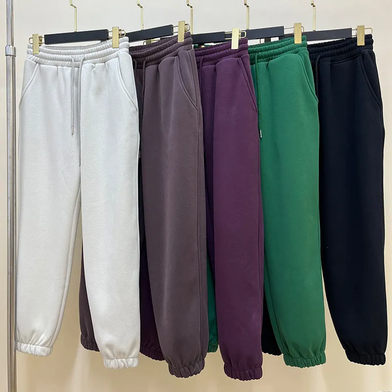 Pantaloni da uomo Pantaloni da jogging ricamati Pantaloni da donna in puro cotone Pantaloni da coppia Leggings a tubo dritto