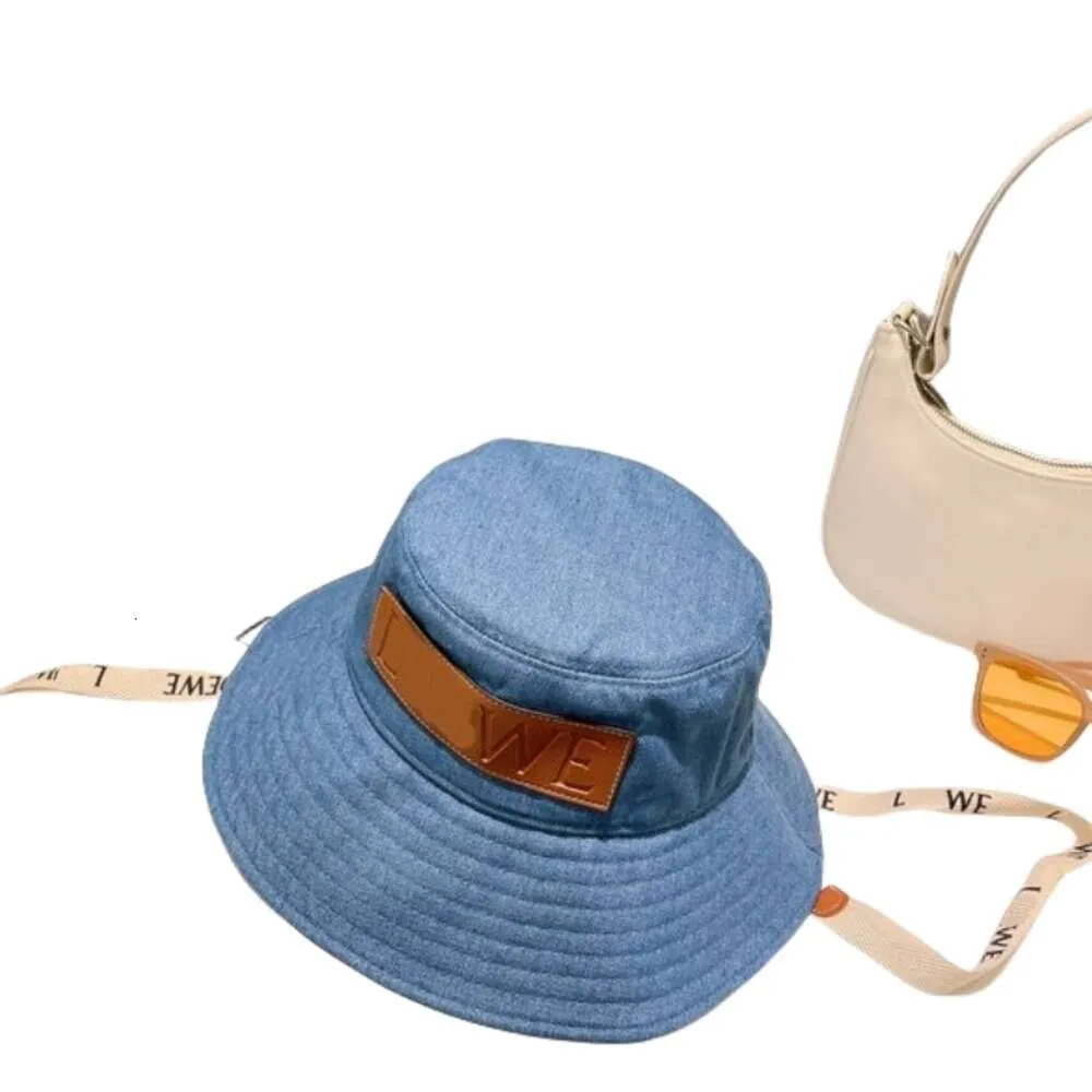 Lowewe Designer Bucket Hat Jeans Luxury Top Quality Leisure Hat With