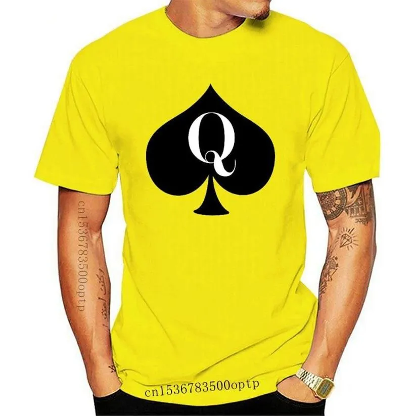 Erkek Tişörtler Kadın Tee Kraliçesi Spades Junior Tişört Pamuk Pamuklu Gündelik Bayan Kız Kadın Tops Tshirt316a