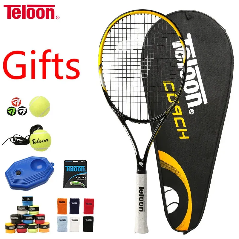 Squash Racquets 2 szt. Teon Profesjonalna rakieta tenisowa lekka wchłanianie szoku dla początkujących i zaawansowanych graczy Tenis Racquet K040SPB 231020