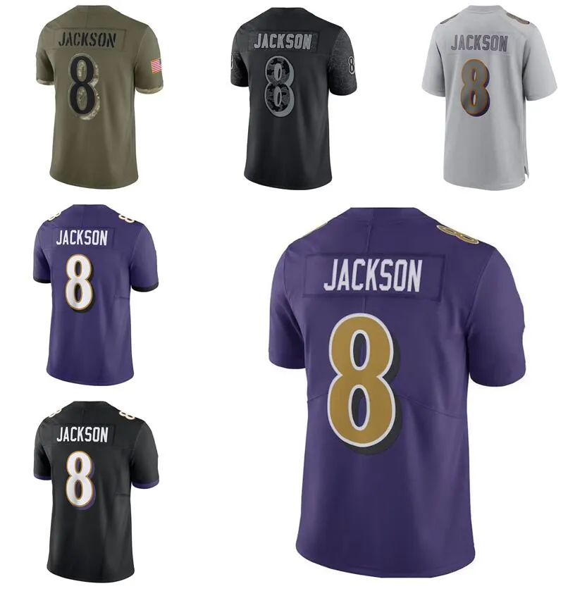 8 Lamar Jackson Jersey Mark Andrews Jayson Oweh Rashod Bateman Justin Tucker Humphrey Kyle custom any name number rugby football jerseys