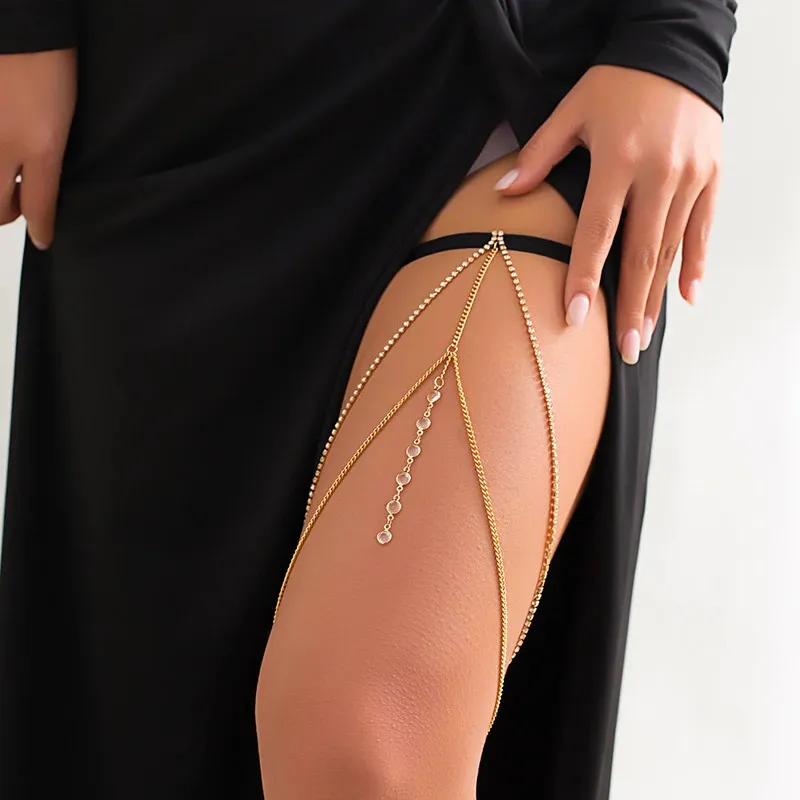 Other Fashion Accessories: Sexy Boho Elastic Bandage Leg Thigh Chain for  Women, Bikini Tassel Multilayer Adjustable Garter Belt Body Jewelry 231019  from Dhgate Other Fashion Accessories - price 30.3