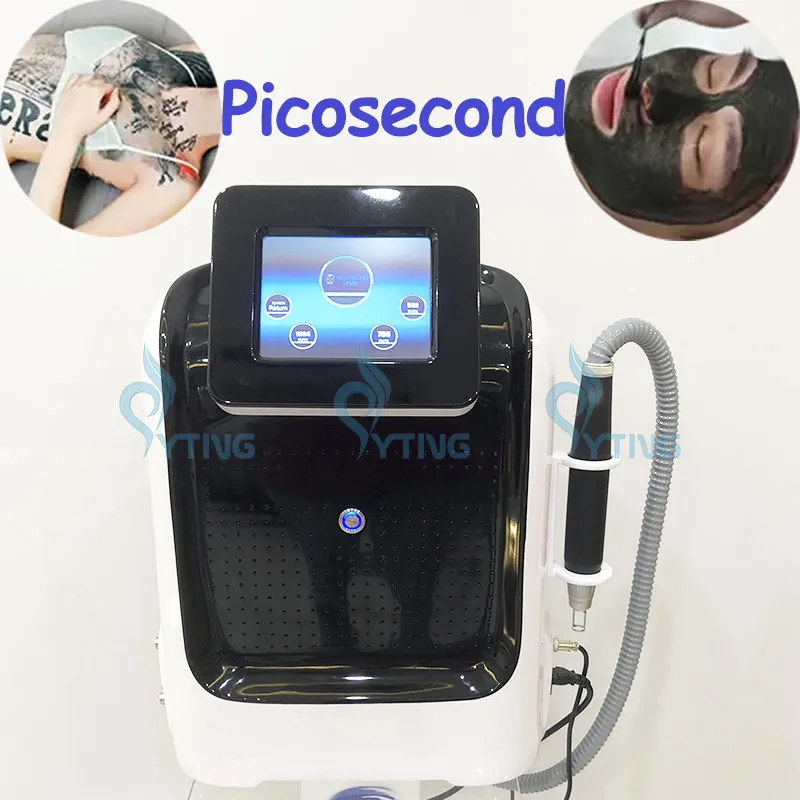 Macchina per la rimozione dei tatuaggi laser a picosecondi 532nm 755nm 1064nm 1320nm Dispositivo per la cura della pelle laser Pico Attrezzatura professionale Approvato CE