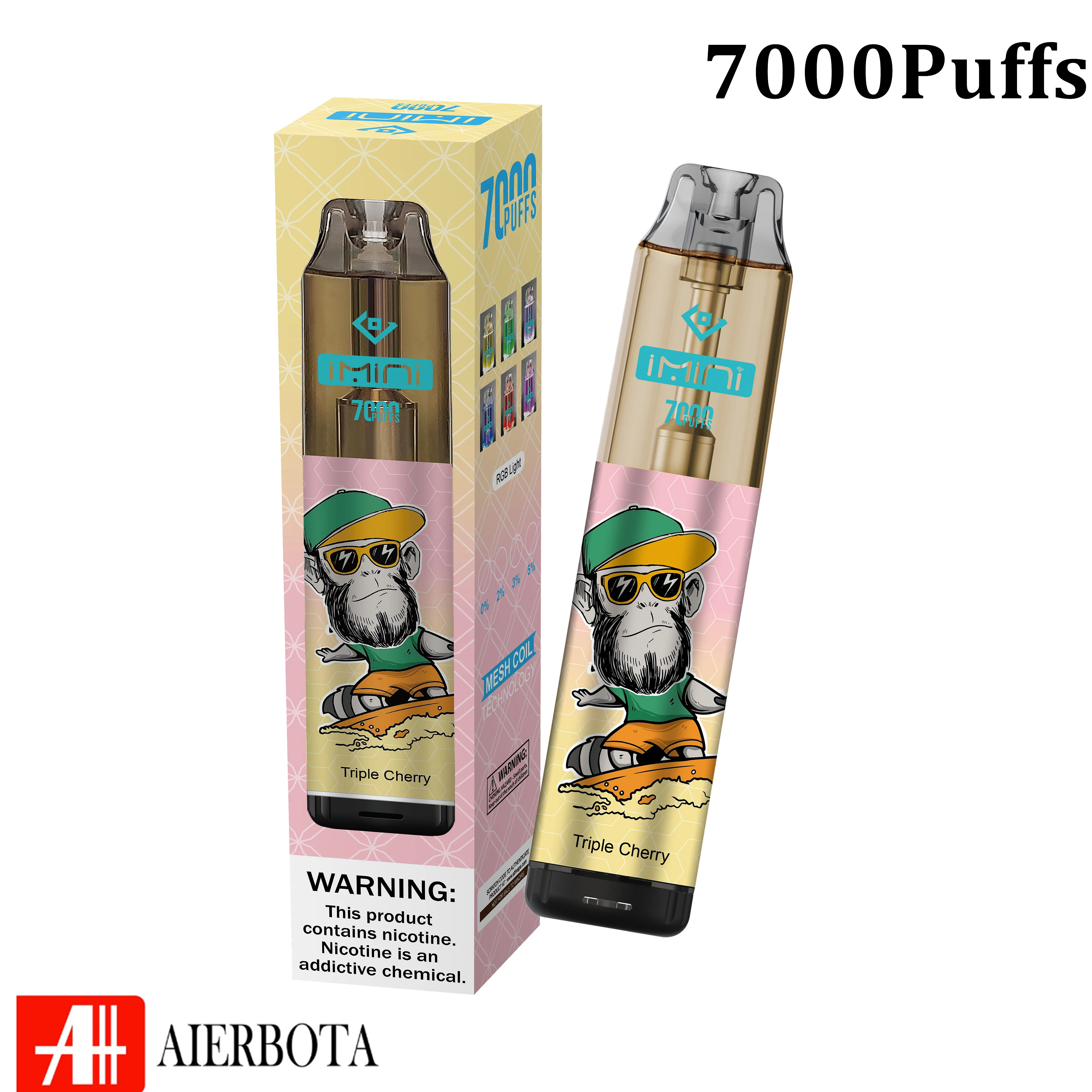 Top 1 Dostawca Sunfire 9000 Puffs Do jednorazowy Vape E papieros 9k 8k 7k jednorazowe e -papierosowe pary do ładowania diody LED Urządzenie przepływu powietrza 0% 2% 3% 5% Vapers Hookah Vapers