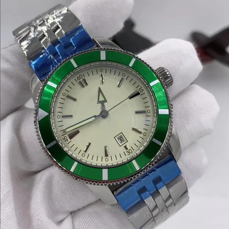 Рождественские мужские часы из нержавеющей стали, 46 мм, классический автоматический механический дизайн, нержавеющая сталь, европейский бренд, ночник, водонепроницаемое сапфировое стекло Montres