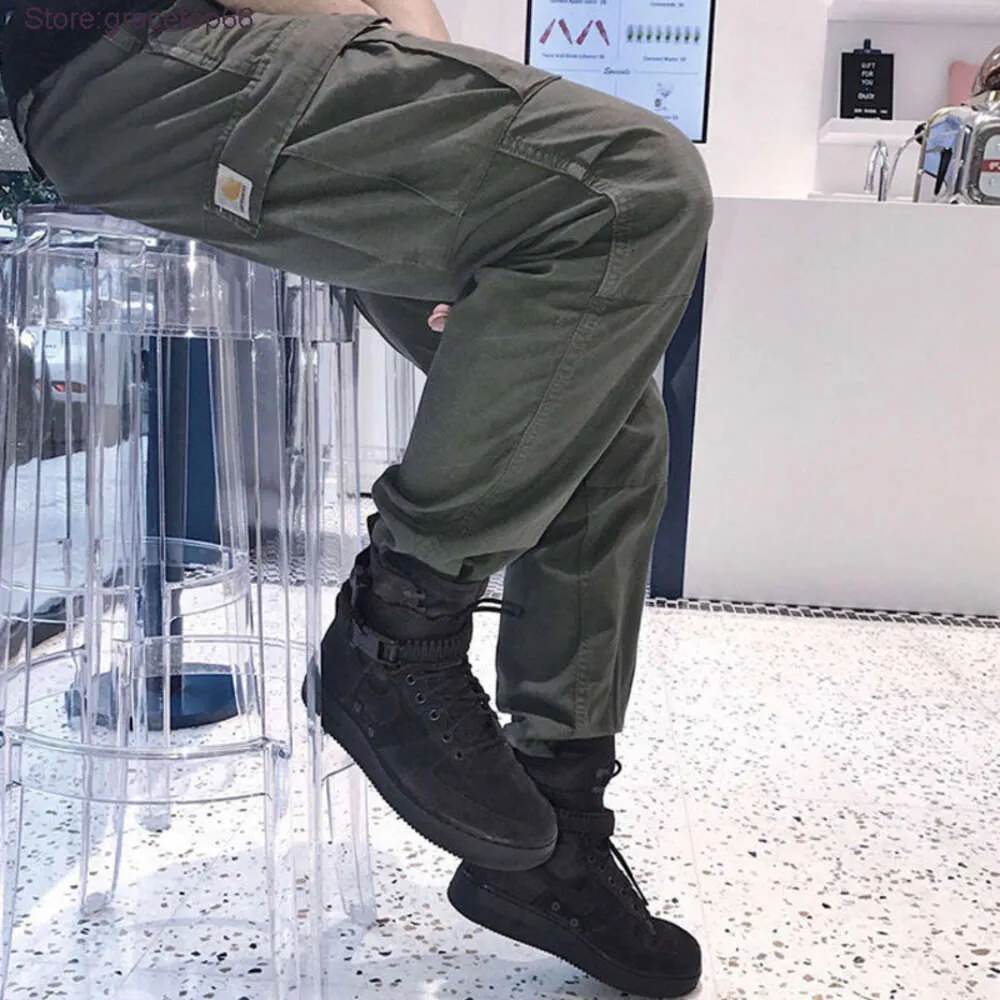 Мужские брюки дизайнерские Carhart повседневные длинные брюки с несколькими карманами в стиле рабочей одежды высокое качество свободные