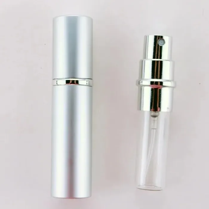 Party Favor 5ml Perfume Atomizer Bottle Portable Mini Aluminum Refillable Spray Perfume Bottles Makeup Containers For Traveler C2