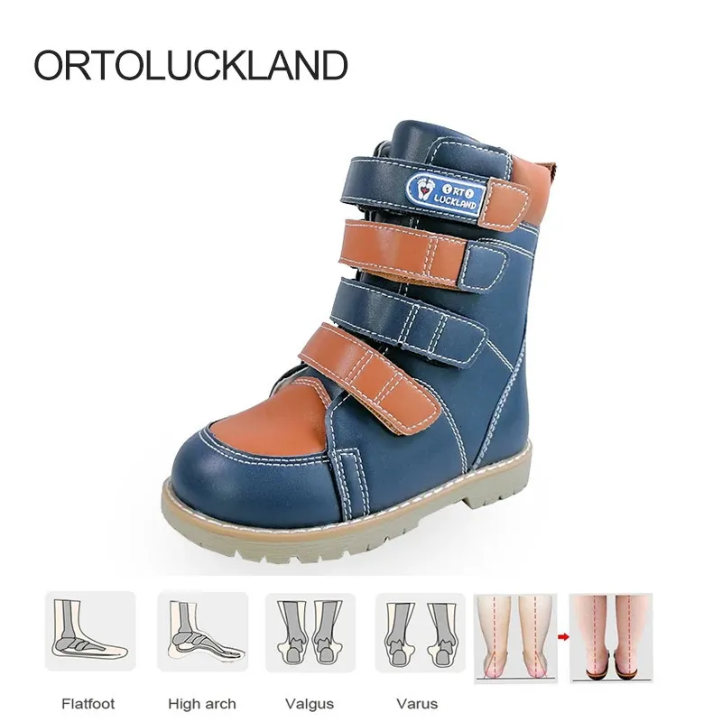 Orthopedic Calf Blue Shoes For Kids With Removable Arch Support Soles Ortoluckalnd Winter Toddler Strap Clubfoot Booties 231019 From Xianstore06 70.47 DHgate.Com