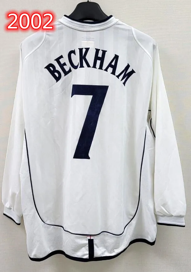 激レア90s 新品 BECKHAM England ユニフォーム スキッパーポロ Vintage ENGLAND Vintage Soccer Kits 1990 2002 Blackout Kits