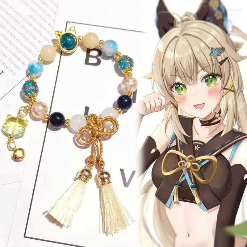 アクセサリー kirara Link Bracelets Kirara Shenhe Genshin Impact Light Blue Crystal