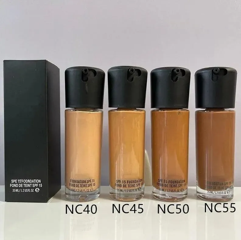 In-Stock High Version Quality Makeup Liquid Foundation Fix Fluid 15 Foundation Liquid 35ml/1.2USFL OZ Face Highlighters concealer