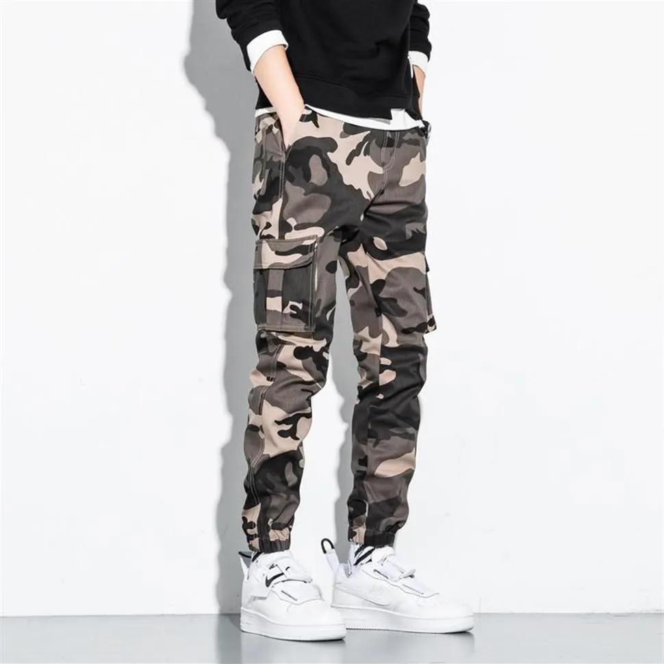 Men's Pants Autumn Camouflage Men Cargo PantsJogger Utdoor Tactical Military Pant Casual Loose Sweat Cotton Trouser Plus Size284O