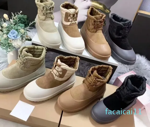 Waterproof lace up ankle boots cheap