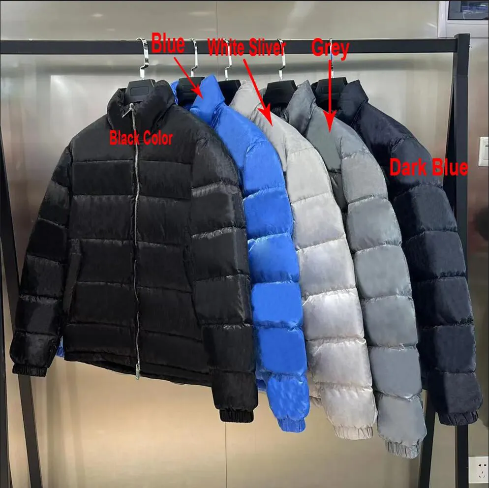 Heren zwart wit blauw pufferjack donsparka's kleding gewatteerde kwaliteitsjassen houden warm bovenkleding koude bescherming badge plus maat witte eendendons jas