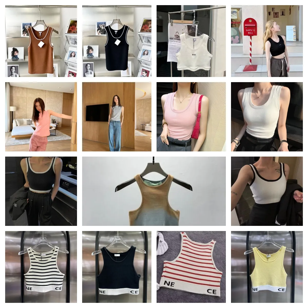 トップス AMERI VINTAGE LAME TANK VEST SET TOP Ameri（アメリ）の「LAME TANK VEST SET TOP（ニット/セーター
