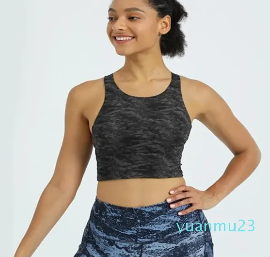 Yoga-Sportunterwäsche mit Brustpolster ohne Stahlring, hohe Elastizität, hautfreundlicher, atmungsaktiver BH, Fitness, Outdoor