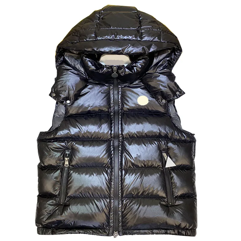 Mens Down Vest Fashion Designer Winter sleeveless Puffer Jacke coat Zippers Windbreaker puffer campus Hooded down jacket warm windproof Cycling jacket