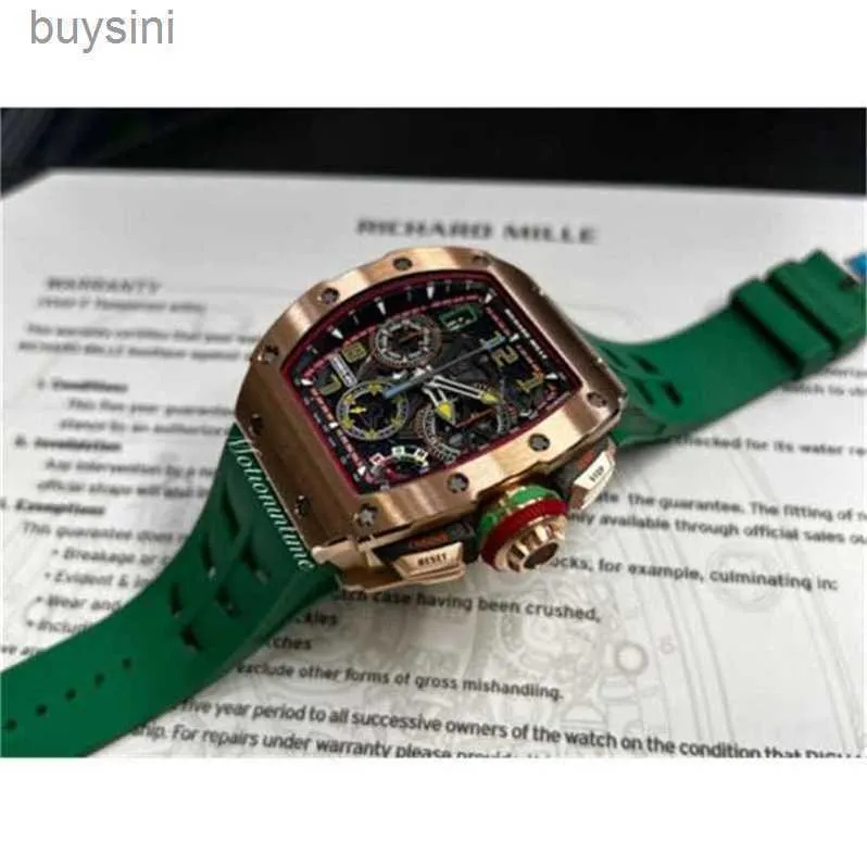 Reloj de cuerda autom tica autom tico Tourbillon extraplano Caja de zafiro Serie Rm Richare con logotipo Relojes con movimiento mec nico Relojes