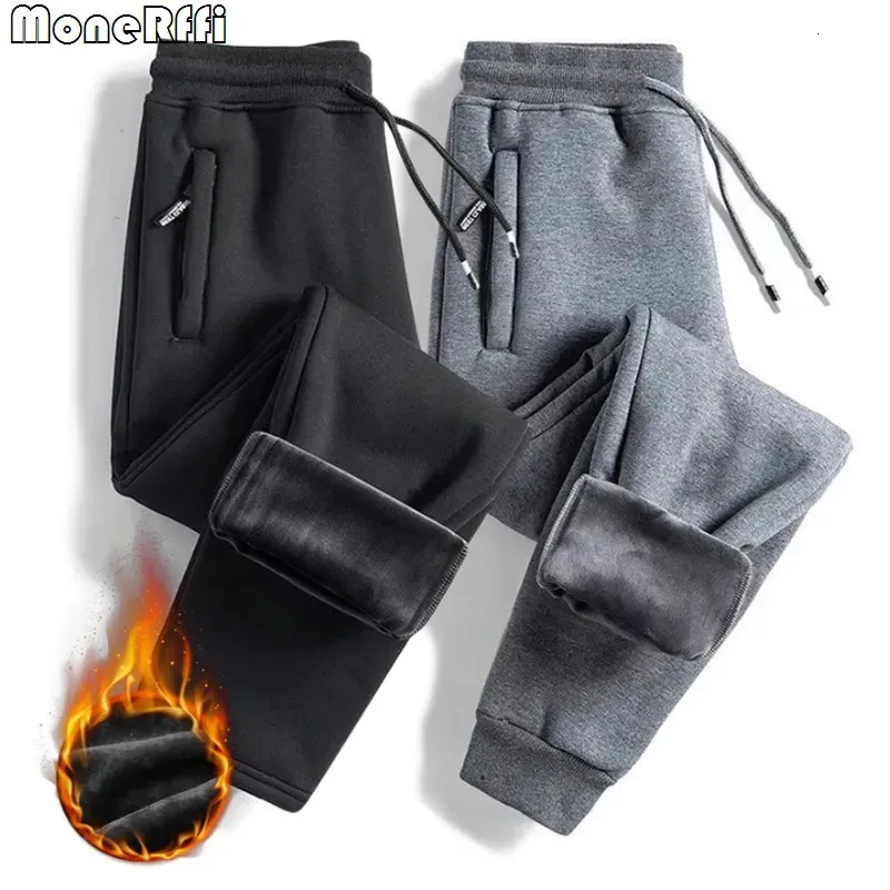 Pantalons pour hommes épaissir chaud polaire hommes hiver laine d'agneau décontracté pantalons de survêtement thermiques pantalons masculins marque de haute qualité mode Joggers 231019