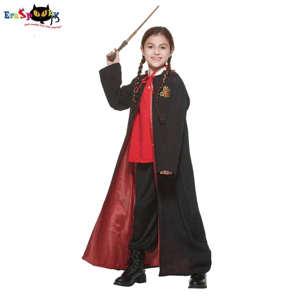 Cosplay eraspooky magiczny mundurek dzieci czarodzieja szkolna szata cosplay Halloween Costum