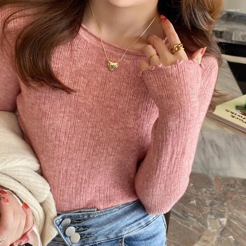 2023 Womens Ruched Pullover Sweater Under 500 Sweater Simple