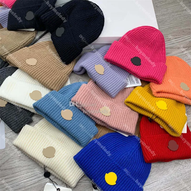 Cappelli lavorati a maglia di lana firmati Uomo Donna Berretti invernali Morbidi e caldi berretti lavorati a maglia Cappelli berretti per l'inverno