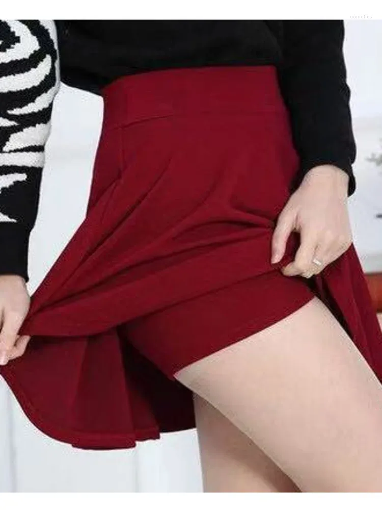 Stage Wear Solid Color Ballroom Skirts Standard Modern Dance Clothing Latin Girls High Waist Skirt Women 2023 Korean Style Clothes