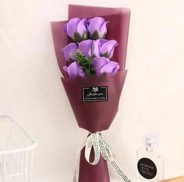 All-Match Creative 7 Gül Çiçeği Simülasyon Sabun Çiçeği Düğün Sevgililer Günü Anneler Günü Öğretmenler Günü Hediyeleri