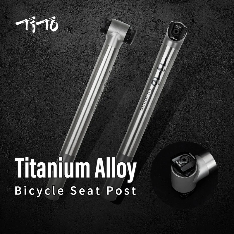 Tito Titanium Alloy بعد Float Seatpost Road Bike MTB Bike Seatpost Bicycle Parts 27.2mm/31.6mm Post Post