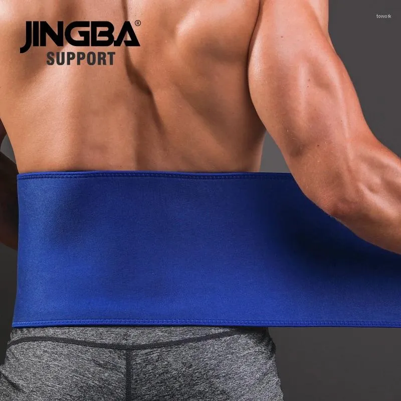 Suporte de cintura JINGBA Mens Sweat Belt Trainer Mulheres Trimmer Perda de peso Emagrecimento Neoprene Fitness