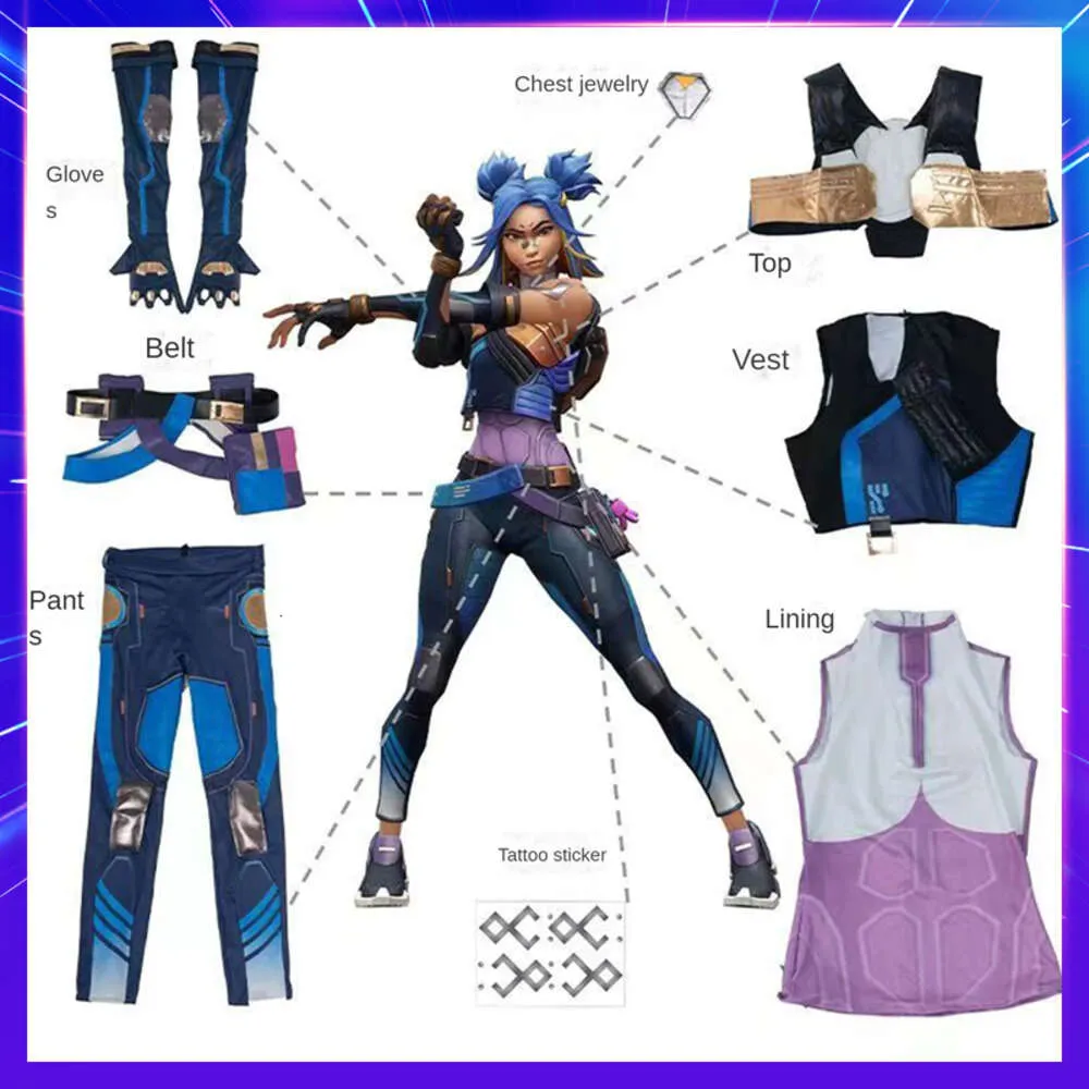 Cosplay Anime Game Valorant Neon Cosplay Costume Wig Party Halloween  Carnival Suit Blue Women Combat Clothing Outfit For Adult Uniform From  Superhotclothes, $192.63