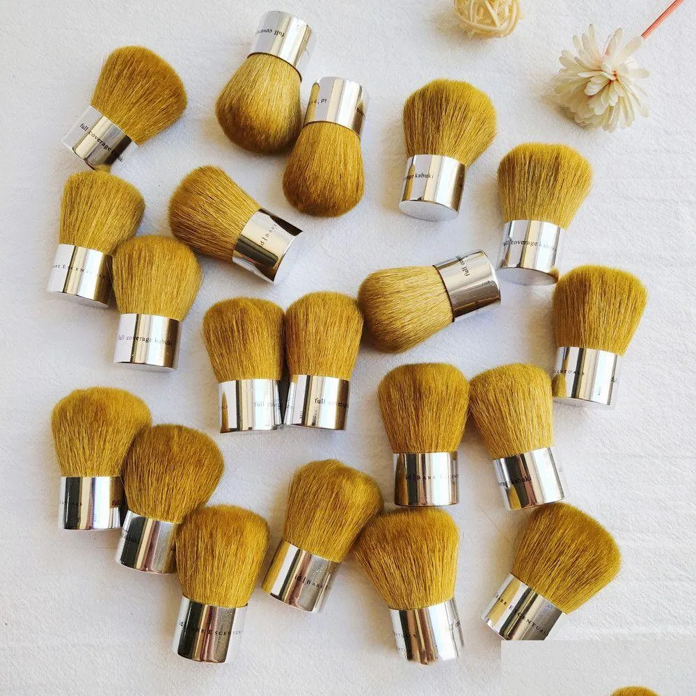 Pinceaux de maquillage ID Escentuals FL Erage Kabuki Brush - Poudre de poils de chèvre Blush Contour Cosmétique Outil de beauté Livraison directe Santé à Dhknf