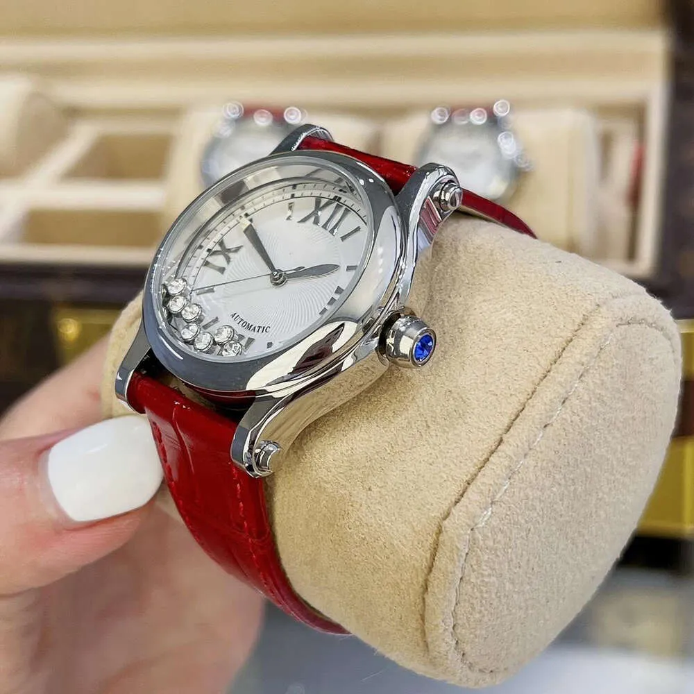 Kvinnors Lyxkvarts Chopars Armbandsur Fashion Ladies Waterproof