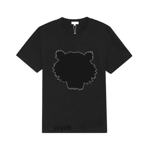 Kadın Tasarımcı T Shirt Kenzo Mens Tshirt Yaz Sokak Giyim Kısa Kollu Tiger Baş Nakışları Mektuplar Bastaran Gevşek Tees Trend 5 Sisp