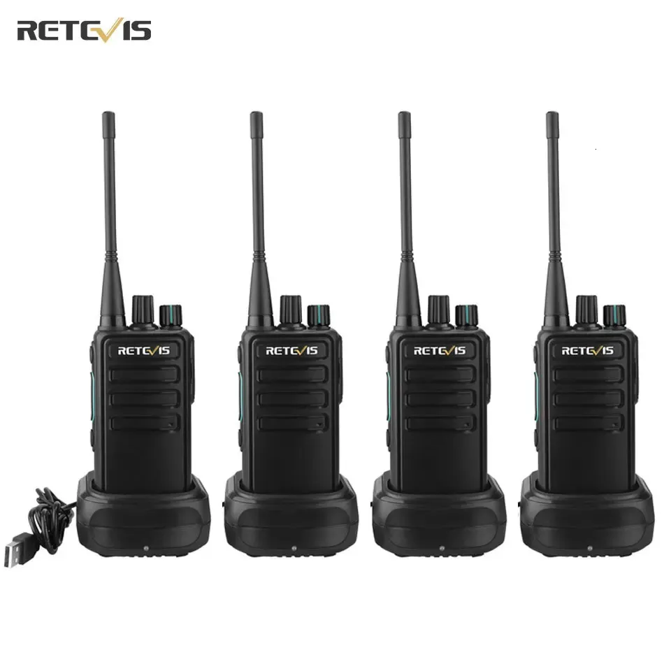 Walkie talkie 4 stycken retevis walkie talkies pmr 4 rb629 rb29 lång räckvidd laglig tvåvägs radio ht för el fabrik restaurang 231019