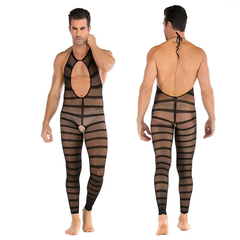 Vêtements ethniques Hommes Hip Sac Creux Robe surdimensionnée Mode Vêtements de nuit Jupe en maille Sexy Body transparent pour femmes Lingerie