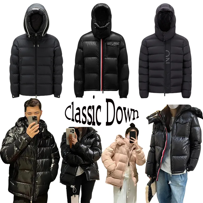 23wf jaqueta para baixo das mulheres dos homens parka casacos emed carta flor super grosso quente moda outwear roupas casal blusão casaco S-XXL