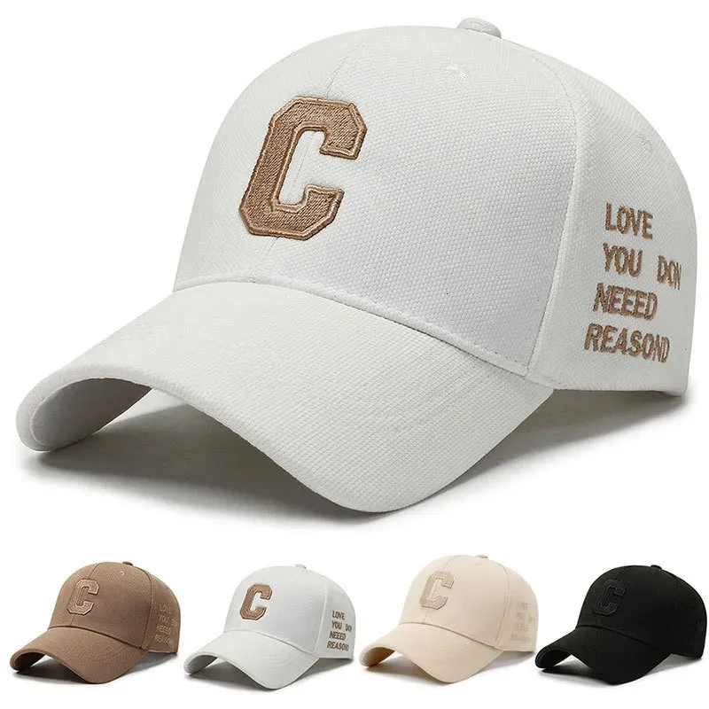 Ball Caps 2023 Luxe Merk Wit Goud Baseball Voor Mannen Katoen 3D Brief Vrouwen Hoed Zomer Trucker Cap Pet homme 231019