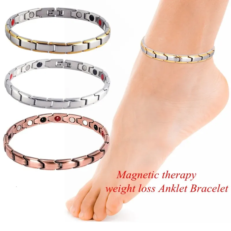 Magnetic Therapy Anklet Anti Swelling Pain Relief Jewelry Accessories  Glossy Black Strong Magnet Anklet Ankle Bracelet For Daily Life | Fruugo MY