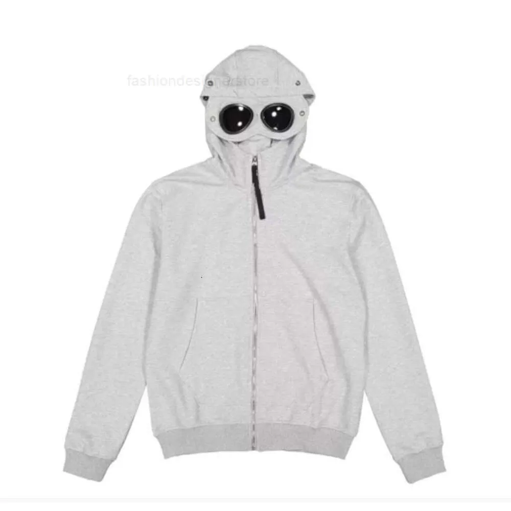 Men's Hoodies Sweatshirts Designer Pure Euro American Simple Personality Mens Trend Sanitary Clothes Cp Jacket Hat Glasses Zipper HoodieSMLXL