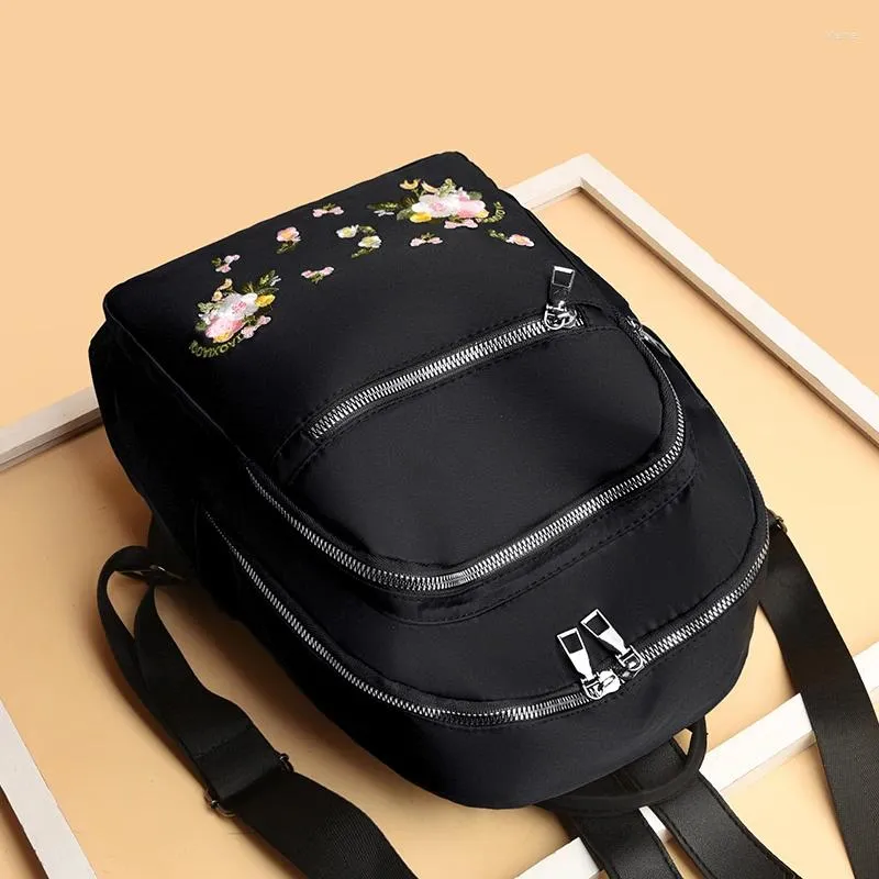 Women\'S Bag Fashion Exquisite Shopping Bags Tudent Bag Casual Ladies Backpack Tr Embroidered Mini Backpack Womens Bag Trend Small Phone Bag  main image 4
